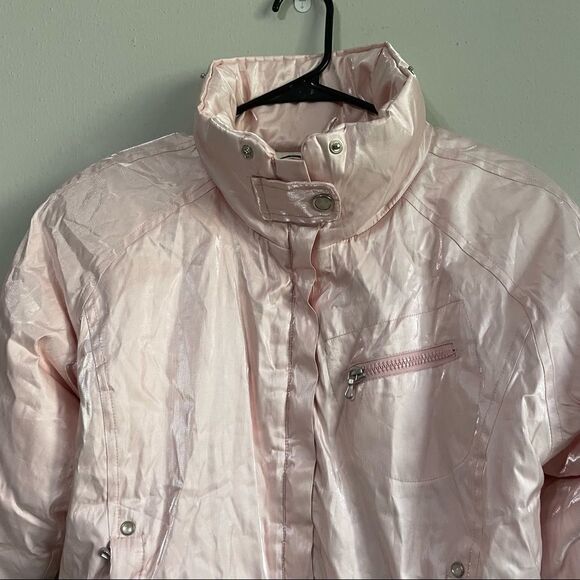 Revolve NILS iridescent Pink Ski Jacket Puffer Coat - Picture 10 of 16